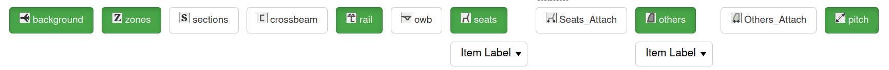 Dynamic LOPA Layups Toolbar